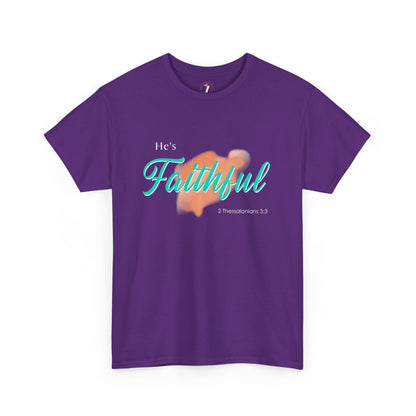 He's Faithful Unisex Heavy Cotton Tee