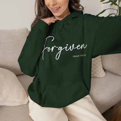 "Forgiven" Inspirational Pullover Hoodie