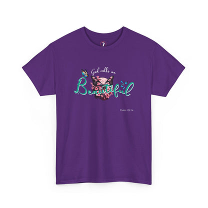 God Calls Me Beautiful Unisex Heavy Cotton Tee