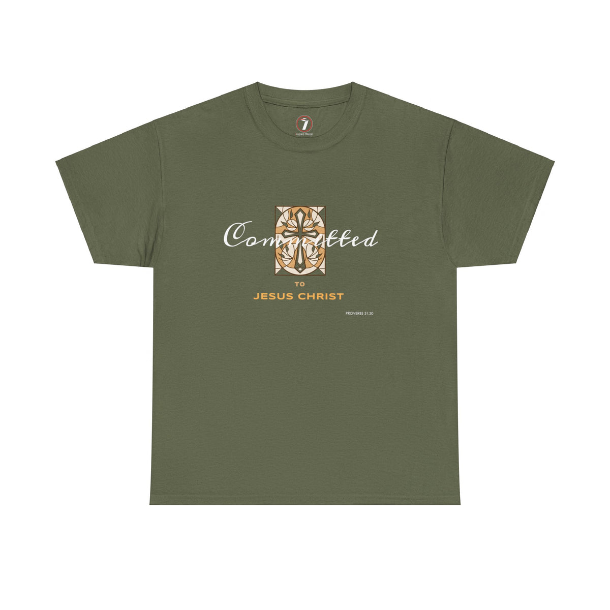 Committed to Jesus Christ Unisex Heavy Cotton Tee