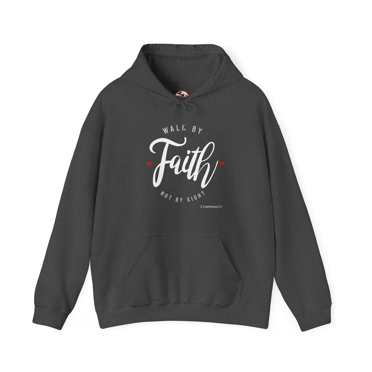 "Walk by Faith Not by Sight" Motivational Pullover Hoodie