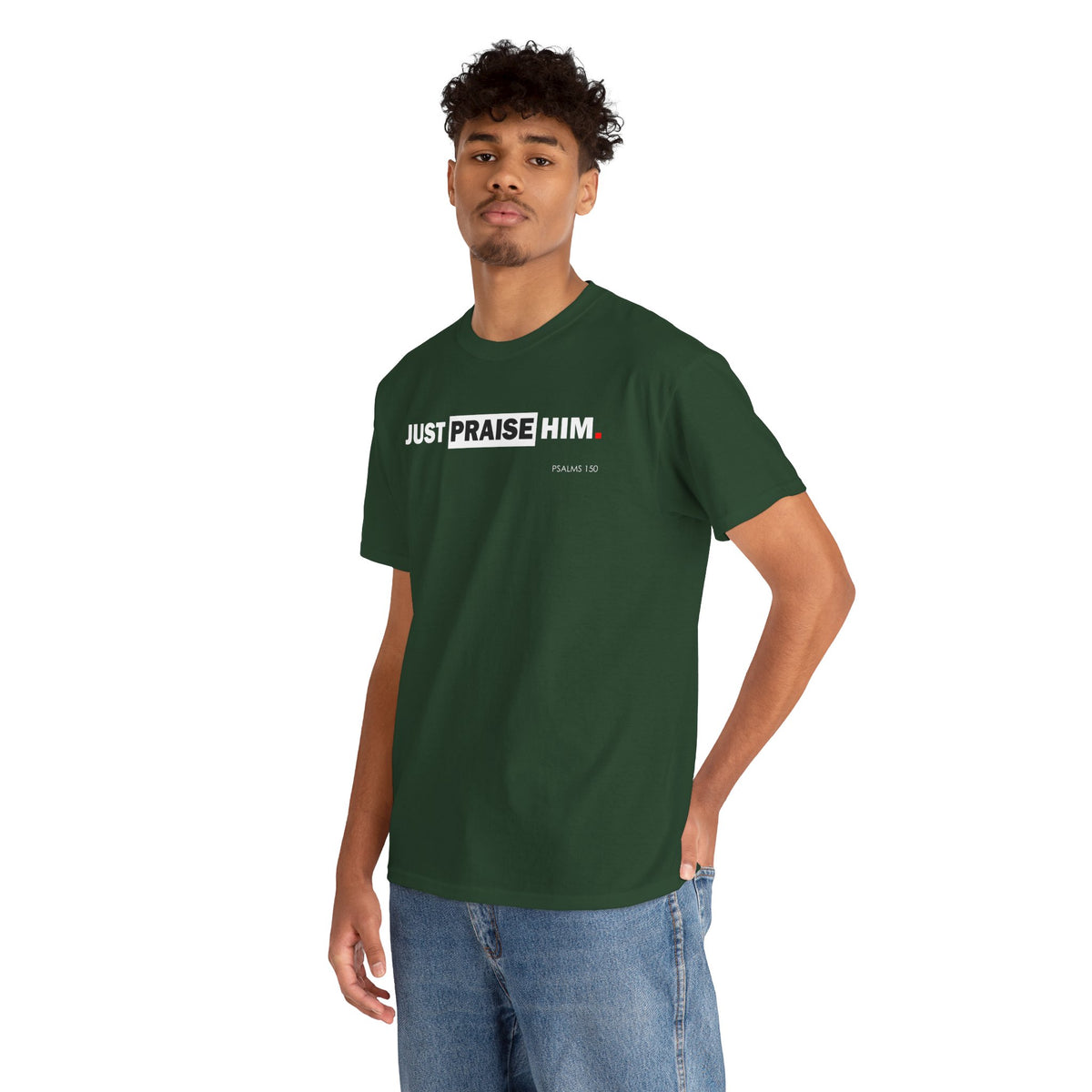 "Just Praise Him" Unisex Inspirational Graphic T‑Shirt