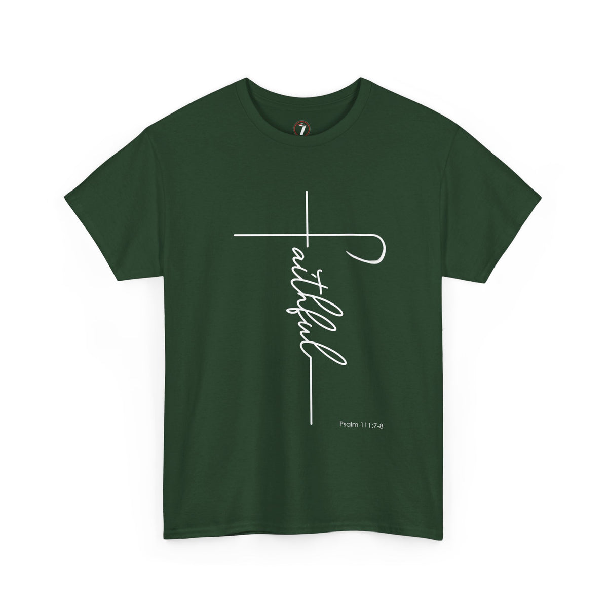 Faithful Fancy Script Unisex Heavy Cotton Tee