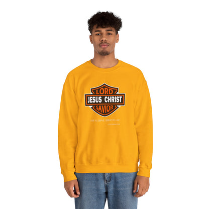 "Jesus Christ Lord and Savior" Motivational Crewneck Sweatshirt