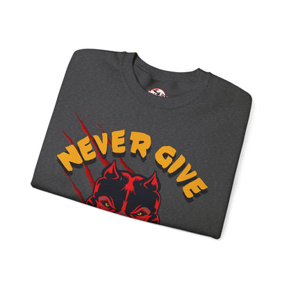 "Never Give Up" Crewneck Sweatshirt