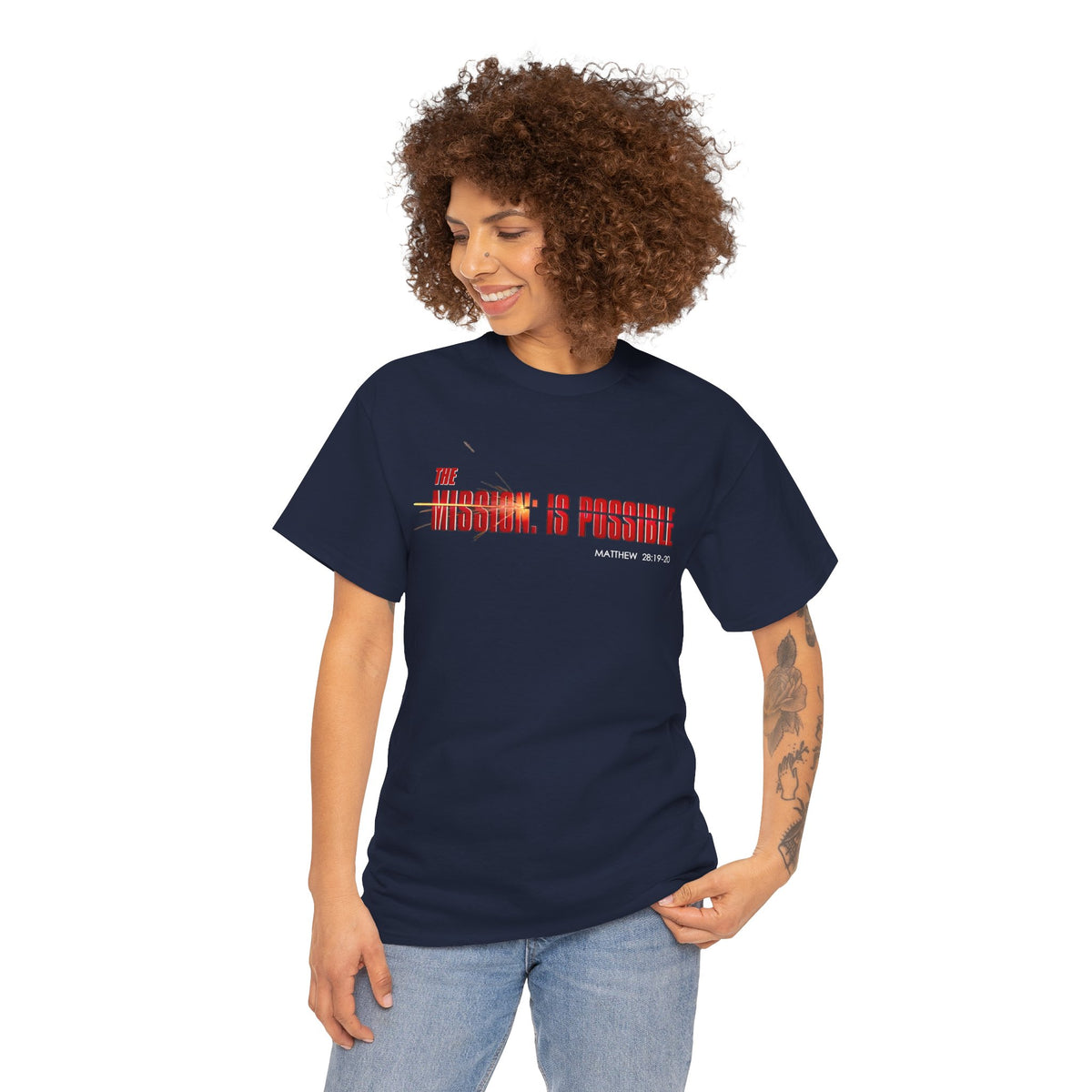 The Mission is Possible Motivational Unisex Graphic T-Shirt
