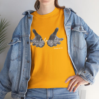 "Your Help Is Here" Women's Crewneck Graphic T-Shirt