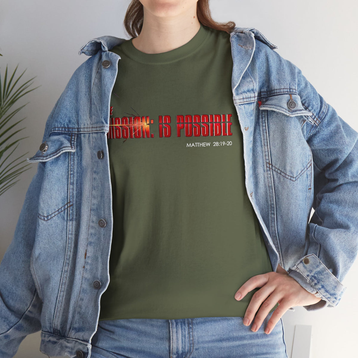 The Mission is Possible Motivational Unisex Graphic T-Shirt
