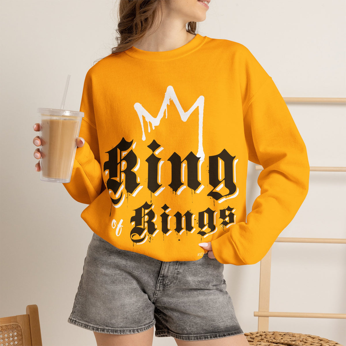 "King of Kings" Inspirational Crewneck Sweatshirt