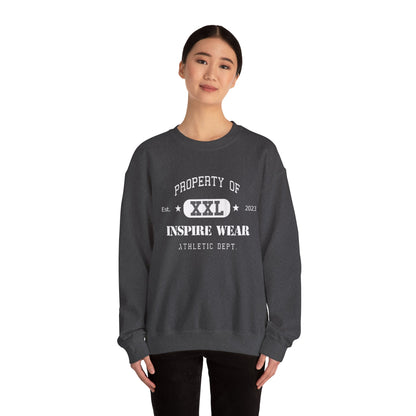 "Property of Inspire Wear" Athletic Crewneck Sweatshirt