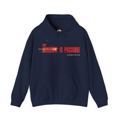 "The Mission is Possible" Motivational Pullover Hoodie