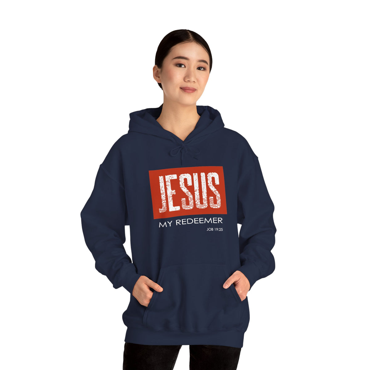 "Jesus My Redeemer" Inspirational Pullover Hoodie