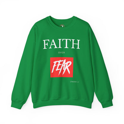 Faith over Fear Men's Unisex Heavy Blend™ Crewneck Sweatshirt