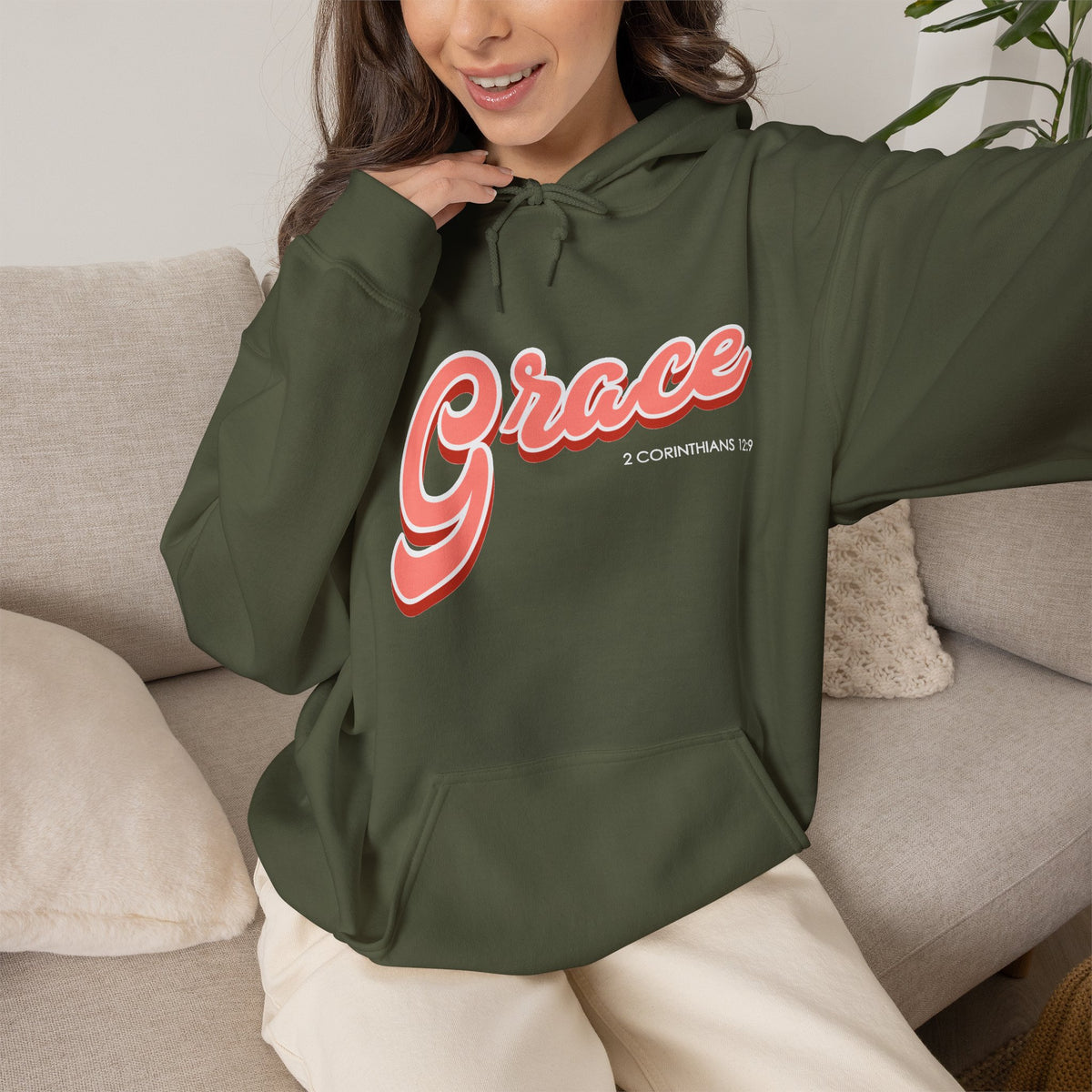 "Grace" Inspirational Pullover Hoodie