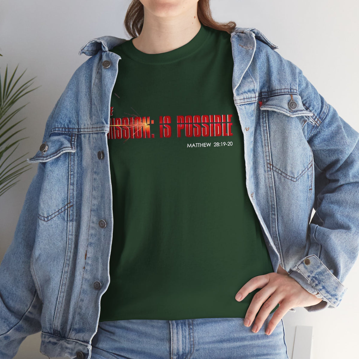 The Mission is Possible Motivational Unisex Graphic T-Shirt