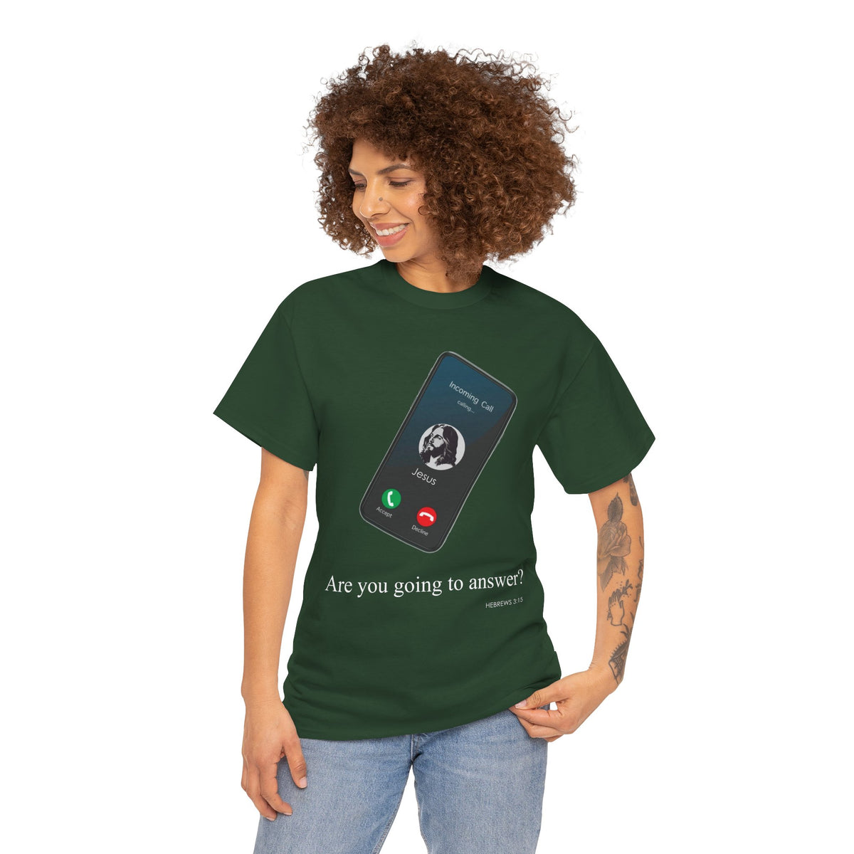 "Are You Going to Answer?" Inspirational Graphic Tee