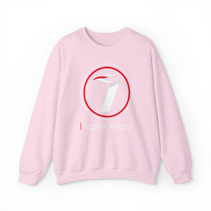 Inspire Wear white logo Unisex Heavy Blend™ Crewneck Sweatshirt