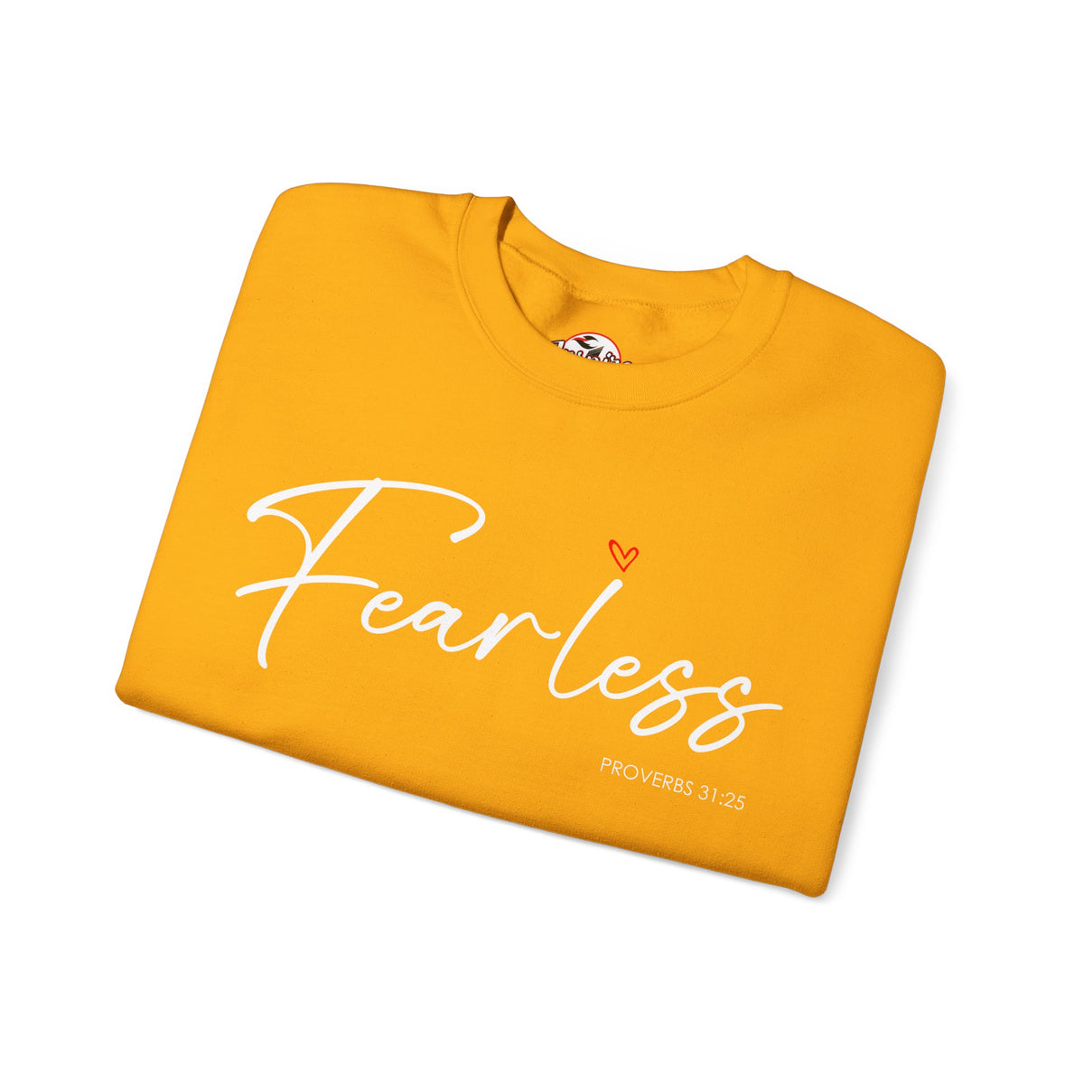 "Fearless" Inspirational Crewneck Sweatshirt — (Proverbs 31)