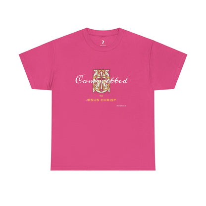 Committed to Jesus Christ Unisex Heavy Cotton Tee