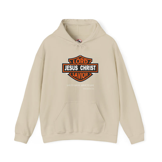 "Jesus Christ Lord and Savior" Heavy Blend™ Hooded Sweatshirt