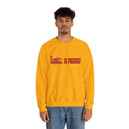"The Mission is Possible" Motivational Crewneck Sweatshirt