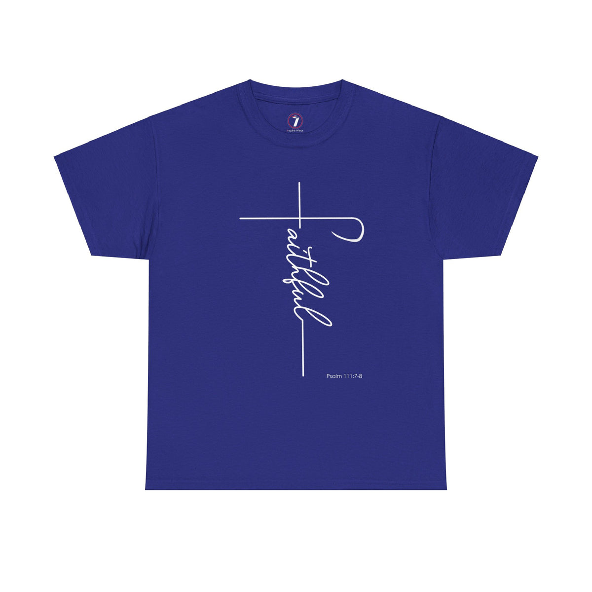 Faithful Fancy Script Unisex Heavy Cotton Tee