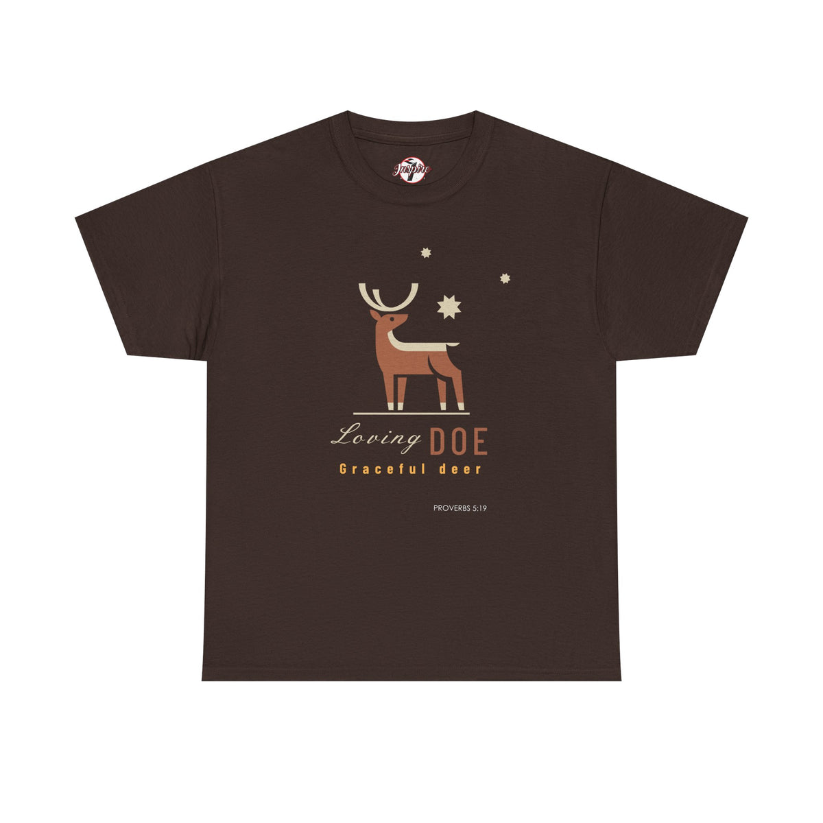 "Loving Doe Graceful Deer" Women's Inspirational Graphic T-Shirt