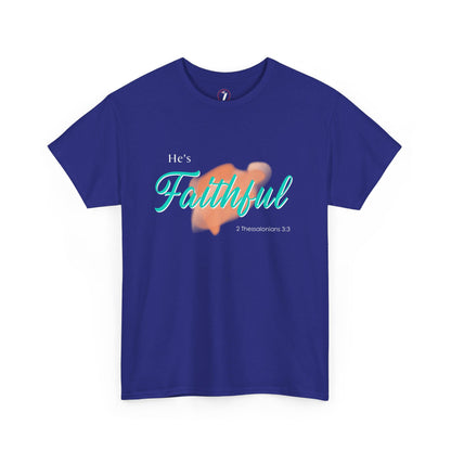 He's Faithful Unisex Heavy Cotton Tee