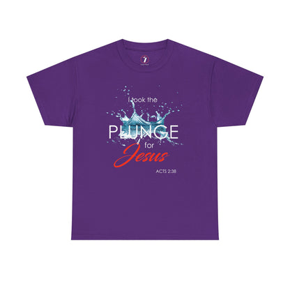 Plunge for Jesus Unisex Heavy Cotton Tee - Faith-Inspired Graphic Shirt