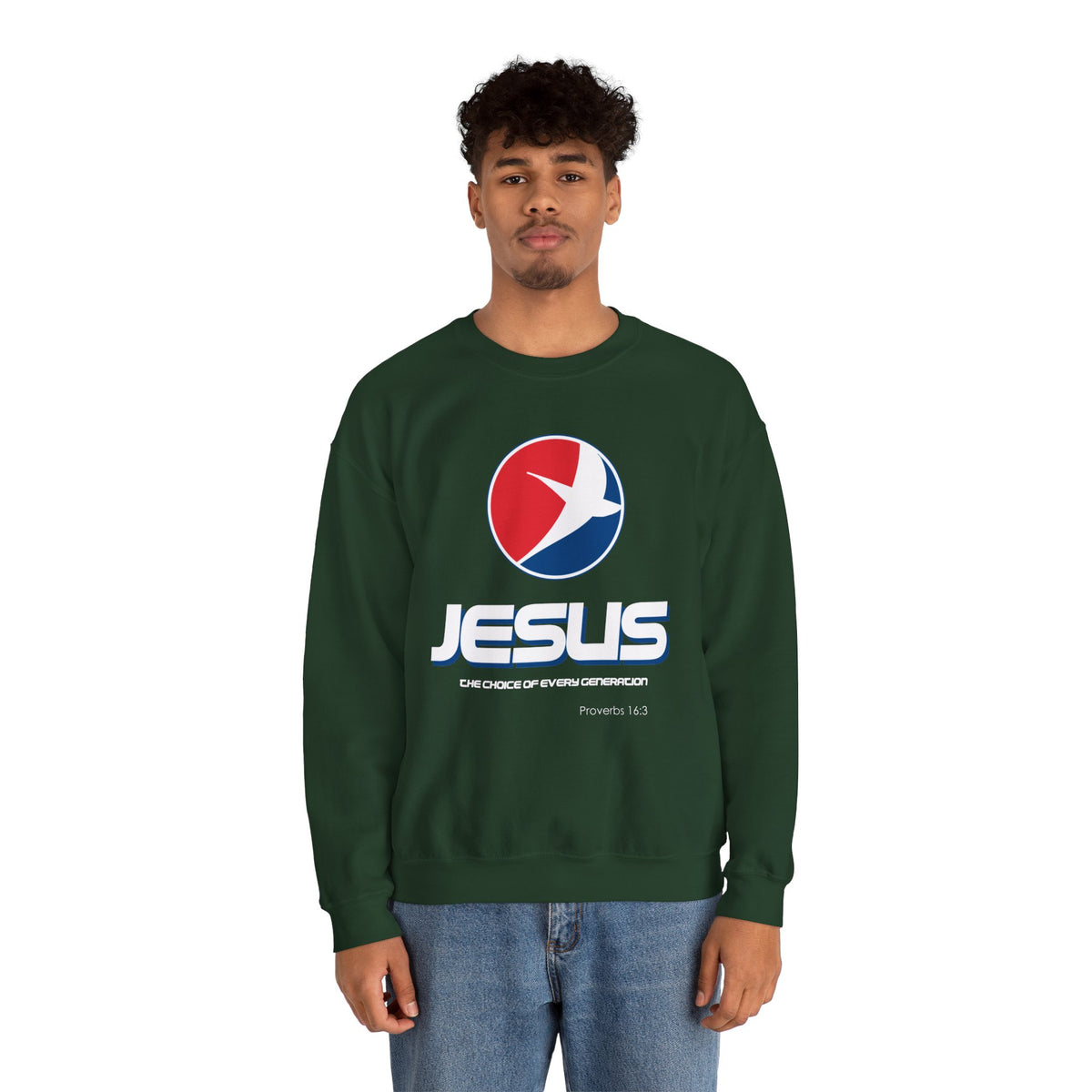"Jesus: The Choice of Every Generation" Unisex Crewneck Sweatshirt