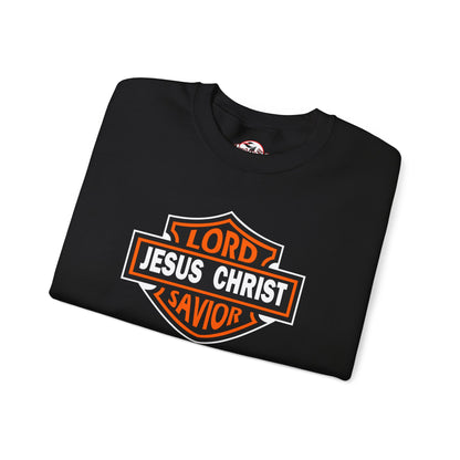 "Jesus Christ Lord and Savior" Motivational Crewneck Sweatshirt