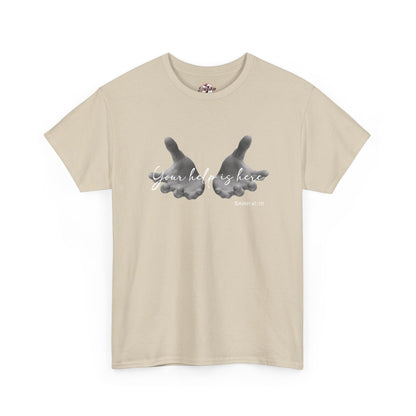 "Your Help Is Here" Women's Crewneck Graphic T-Shirt