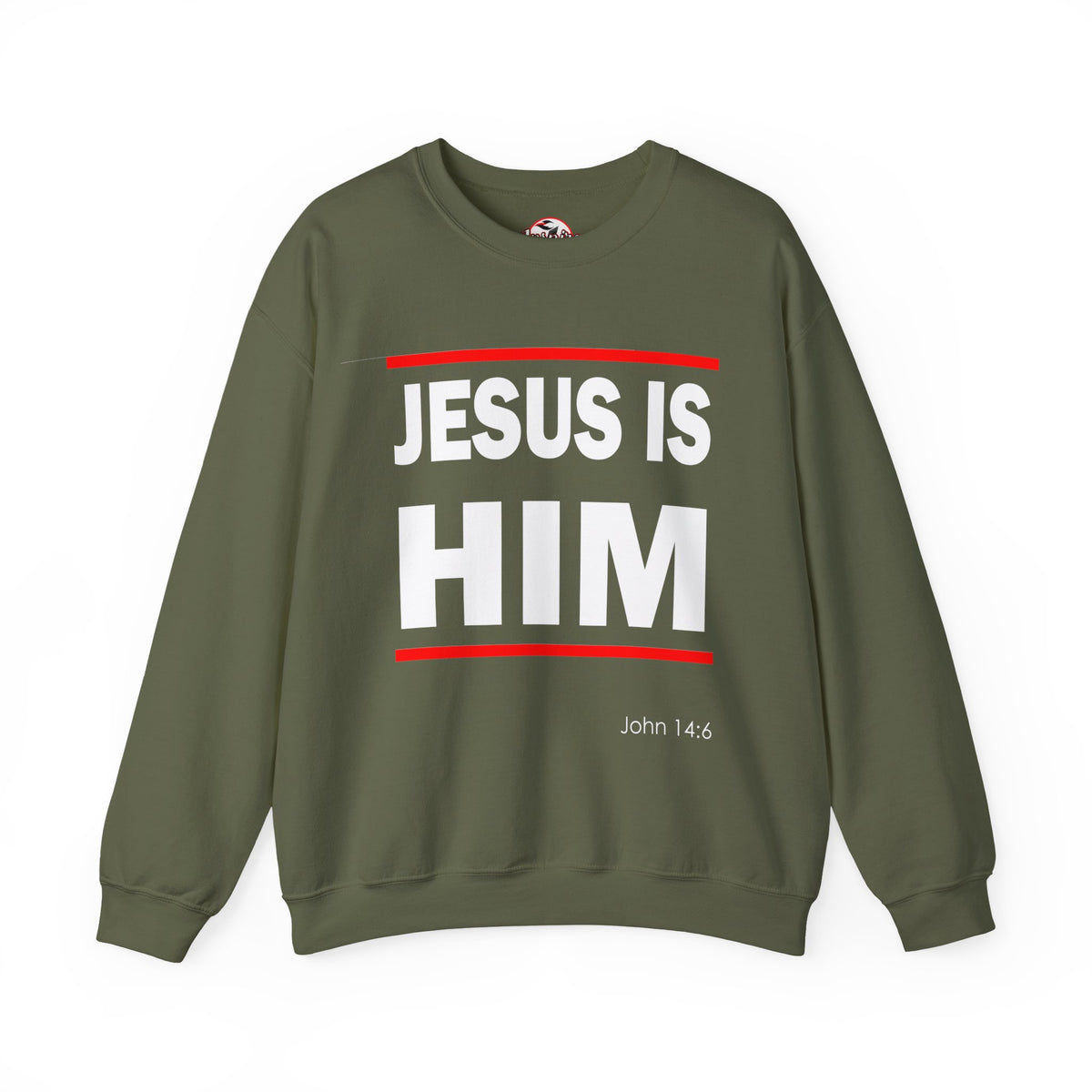 "Jesus Is Him" Inspirational Crewneck Sweatshirt