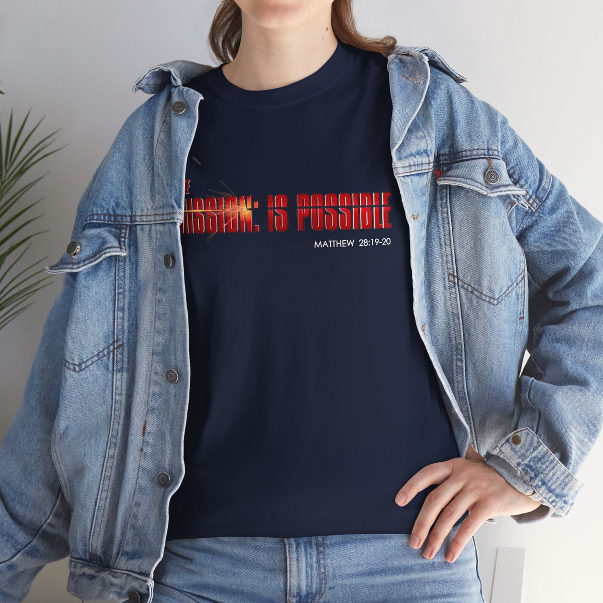 The Mission is Possible Motivational Unisex Graphic T-Shirt