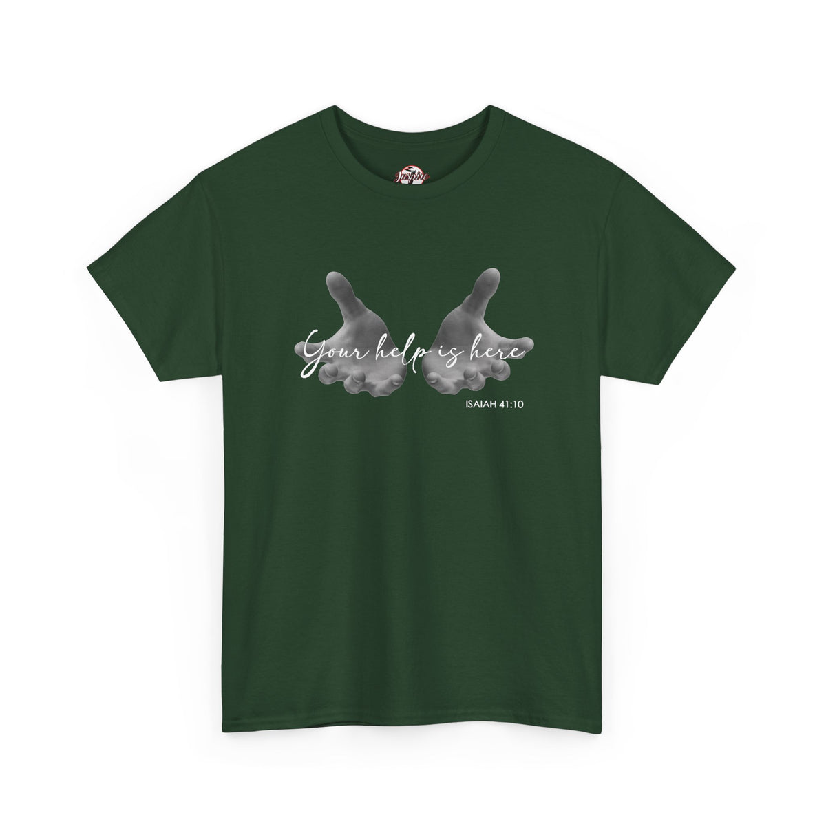 "Your Help Is Here" Women's Crewneck Graphic T-Shirt