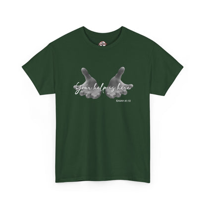 "Your Help Is Here" Women's Crewneck Graphic T-Shirt