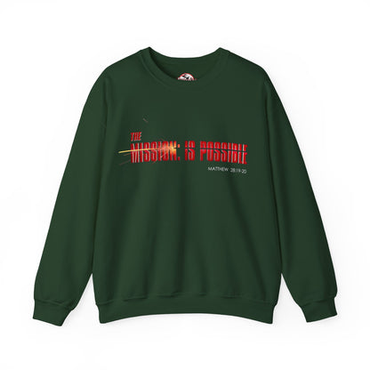 "The Mission is Possible" Motivational Crewneck Sweatshirt