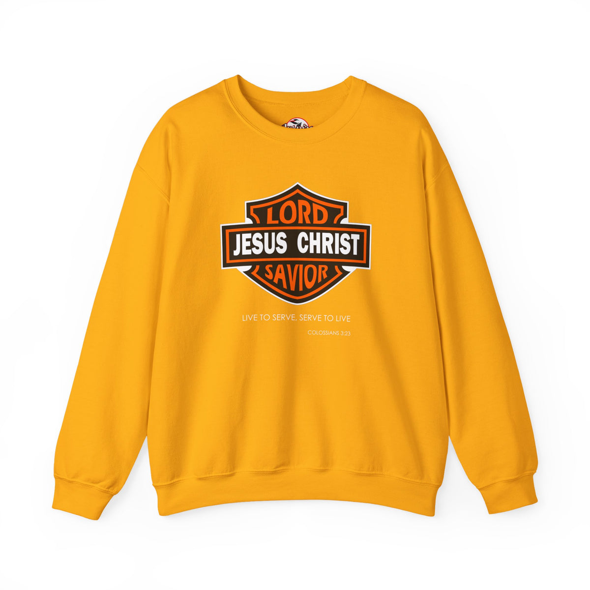 "Jesus Christ Lord and Savior" Motivational Crewneck Sweatshirt