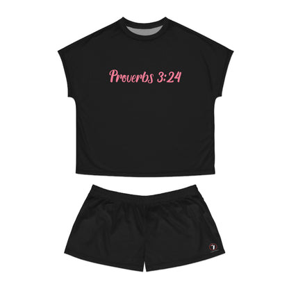 Proverbs 3:24 Women's Short Pajama Set