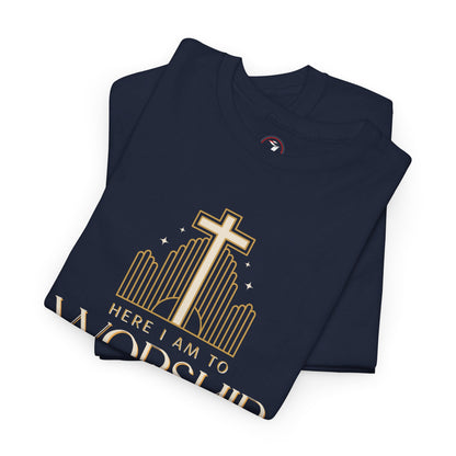 Here I am to Worship Unisex Heavy Cotton Tee