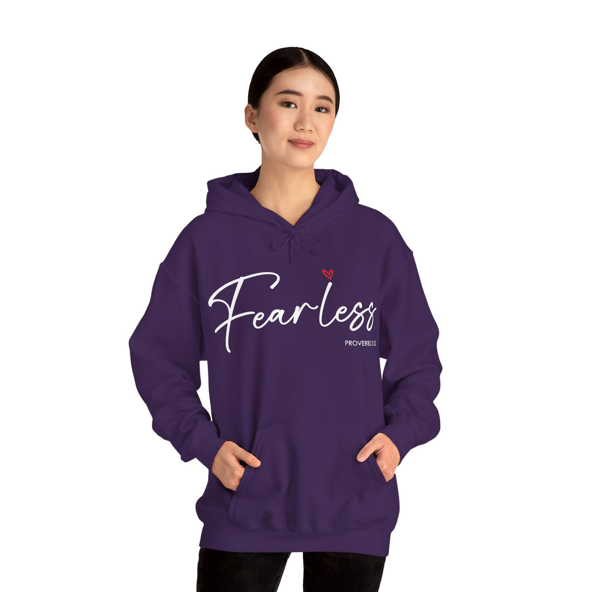"Fearless" Inspirational Pullover Hoodie