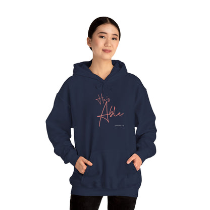 "He’s Able" Faith-Inspired Women's Pullover Hoodie