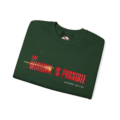 "The Mission is Possible" Motivational Crewneck Sweatshirt