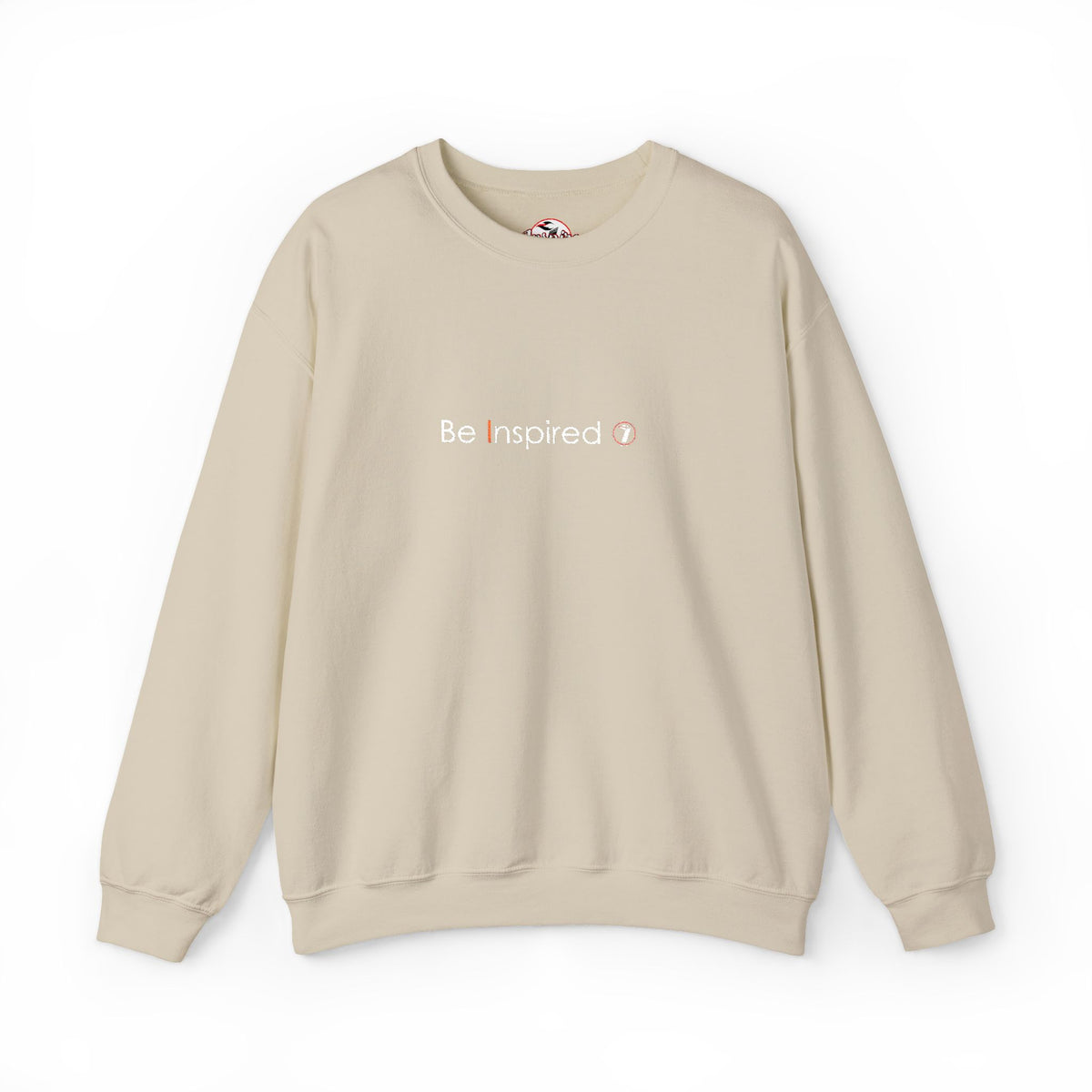 "Be Inspired" Embroidered Crewneck Sweatshirt