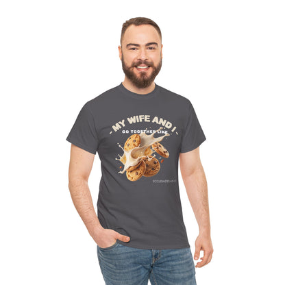 My Wife and I Go Together Like Cookies & Milk Men's Graphic Tee