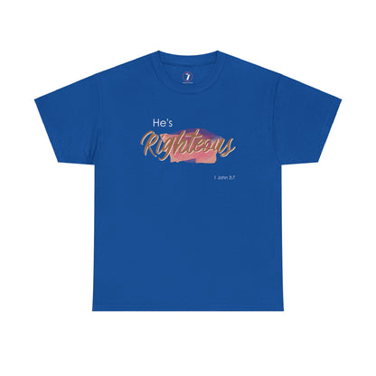 He's Righteous Unisex Heavy Cotton Tee