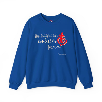 His Faithful Love Unisex Heavy Blend™ Crewneck Sweatshirt