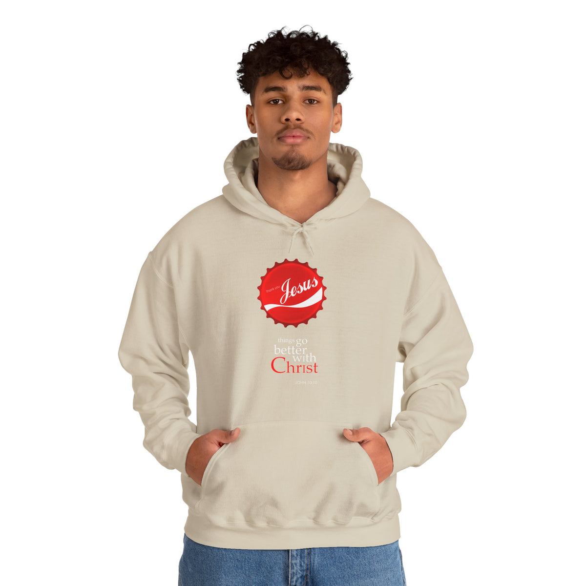 Things Go Better with Christ - Unisex Hooded Sweatshirt