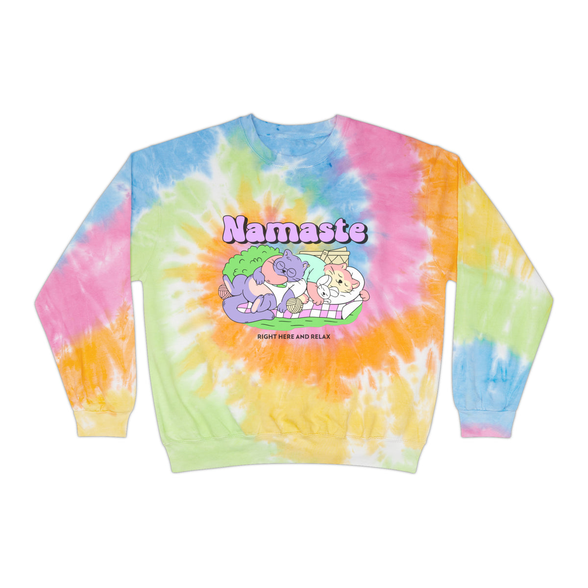 Namaste n Relax Unisex Tie-Dye Sweatshirt