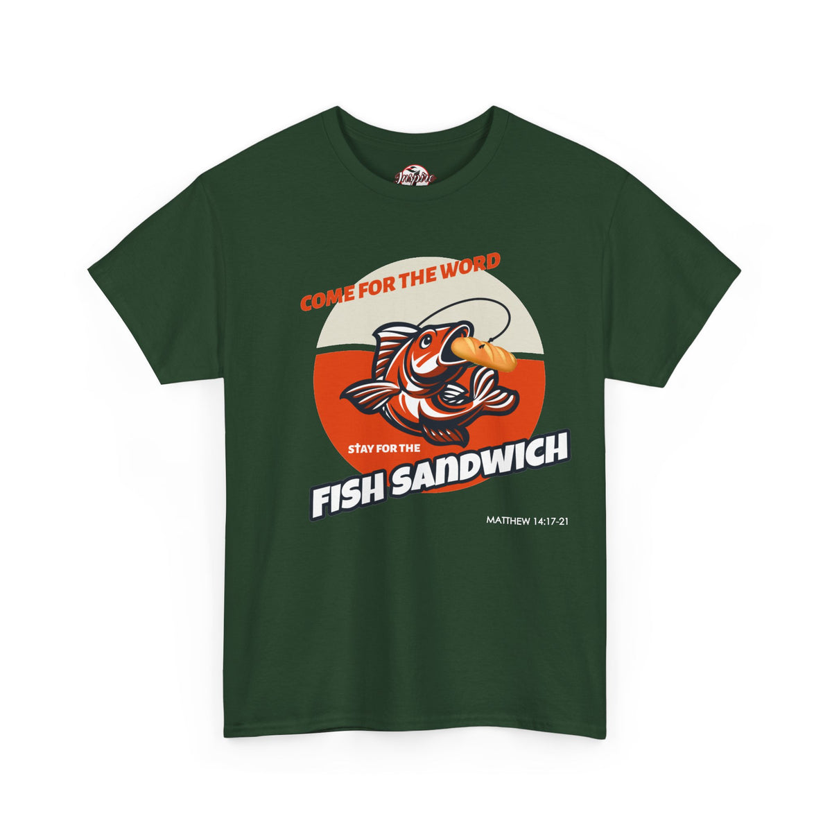 "Come for the Word" Fish Sandwich Graphic T-Shirt